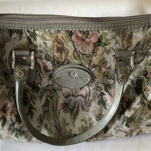 American Flyer Tapestry Tote Shoulder Bag Vintage